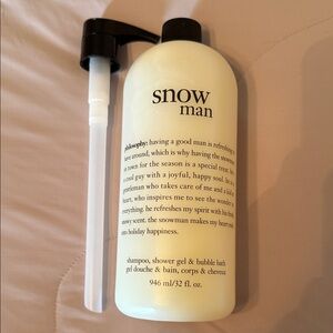Snow Man Shower Gel and Bubble Bath by Philosophy